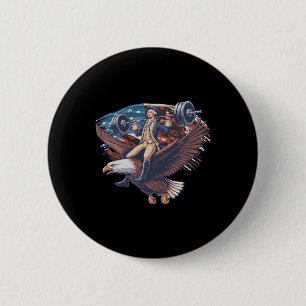 Juli Patriotic Funny George Washington Juli Button