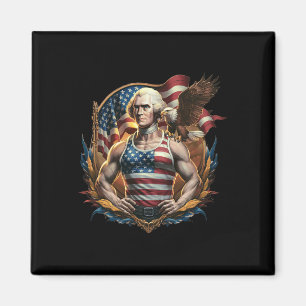Juli Patriotic Funny George Washington Juli Magnet