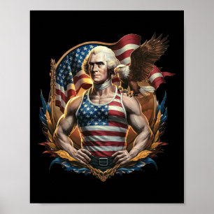 Juli Patriotic Funny George Washington Juli Poster
