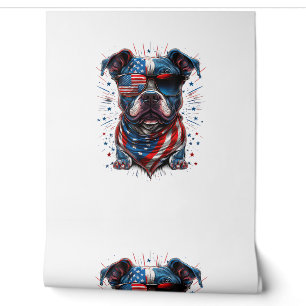 Juli Patriotic Staffordshire Bull Terrier D. Tapete