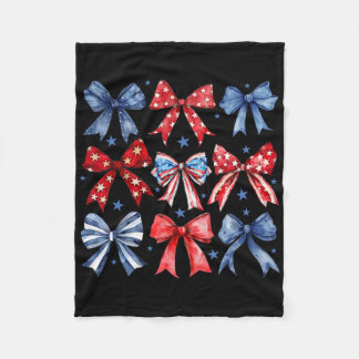 Juli Patriotic US Flag Kleinkind Girl Boho Co Fleecedecke