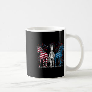 Juli Pferdefreunde rot-weiß und blau-amerikanisch Kaffeetasse