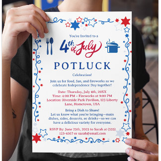 Juli Potluck Flyer