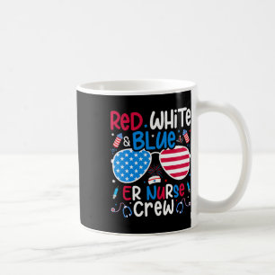 Juli Red White Blue Er Nurse Crew Patriotic Nur Kaffeetasse