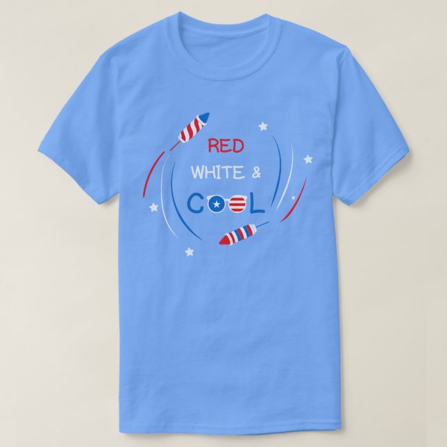 Juli rot weiß und Cool (12) T-Shirt (Design vorne)
