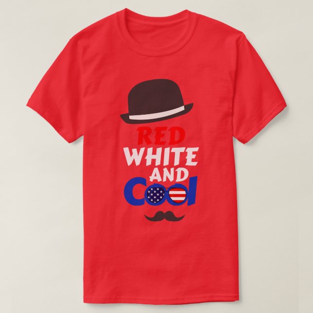 Juli rot weiß und Cool (1) T-Shirt (Design vorne)