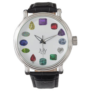 Juli Ruby Birthstone Design Armbanduhr