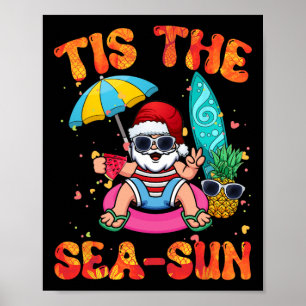 Juli Sommerliebhaber Strand Santa Tis Die Meereson Poster