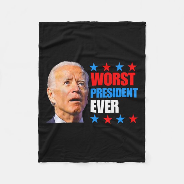Juli Trump 2024 Wahl Worst President Ever Joe Fleecedecke (Vorderseite)