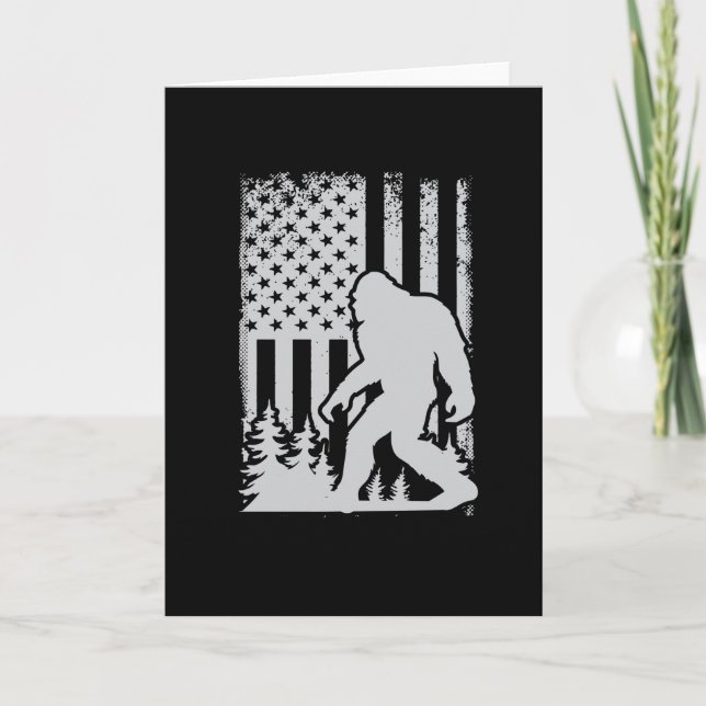 Juli USA Celebration Bigfoot 1776 Karte (Vorderseite)