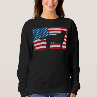 Juli Vierte Labrador Retriever Usa Flag Sweatshirt