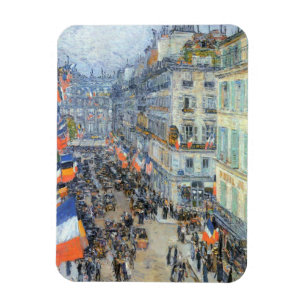 Juli vierzehnter, Rue Daunou durch Childe Hassam Magnet