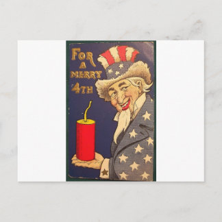 Juli Vintag Postkarte