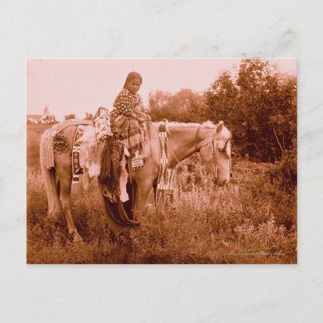Julia - Crow Woman Postkarte (Vorderseite)