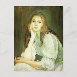 Julia Daydreaming par Berthe Morisot Carte postale