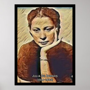 Julia De Burgos Poster vintage