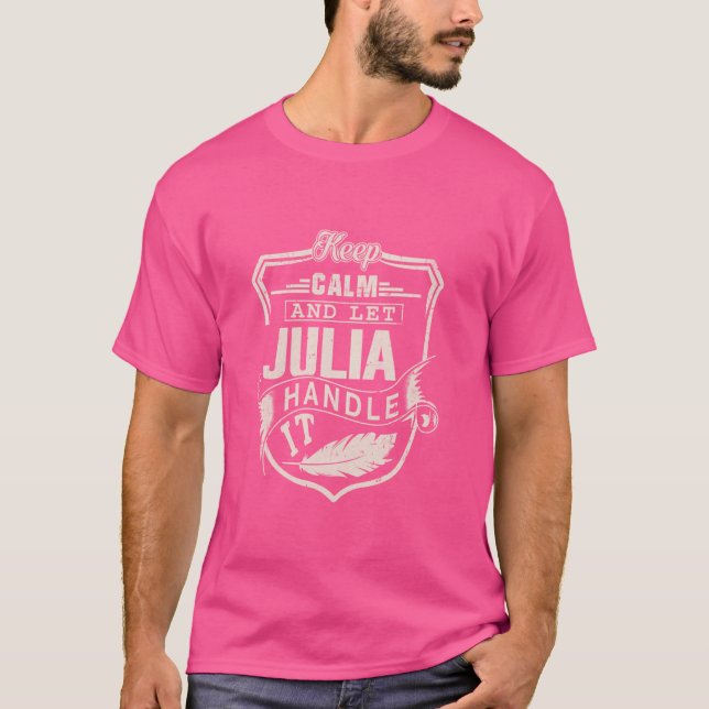 Julia First Name Shirt Julia Name Birthday (Vorderseite)