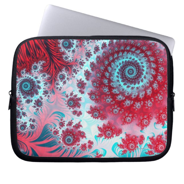 Julia Fraktal 3 Laptopschutzhülle (Vorderseite)
