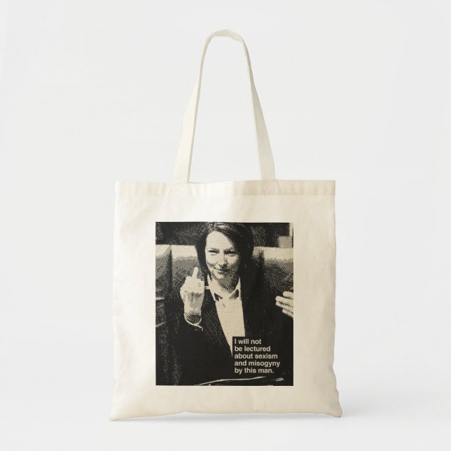 Julia Gillard Famous Speech Vintag Art Tragetasche (Vorne)