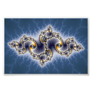 Julia In Blue - Fraktal Art Fotodruck