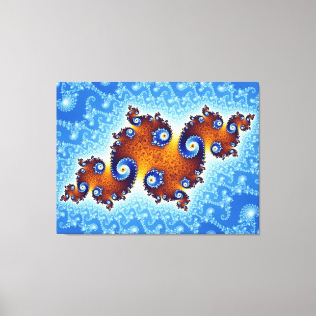 Julia Island Mandelbrot Set Leinwanddruck (Vorderseite)