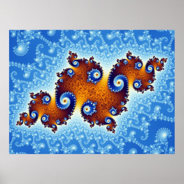 Julia Island Mandelbrot Set Poster (Vorne)