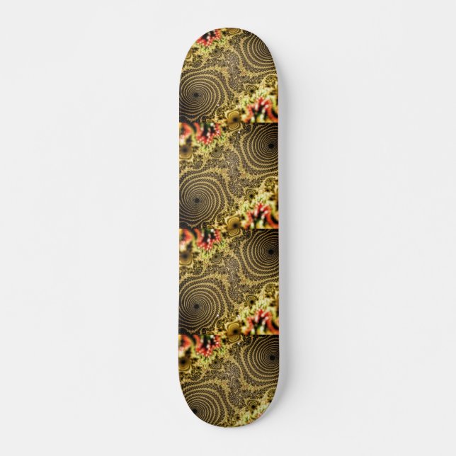 Julia Mandelbrot Cool Fraktal Skateboard (Vorne)