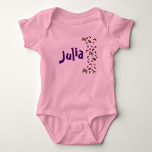 Julia, Name mit australischer Wildnis, Baby Strampler