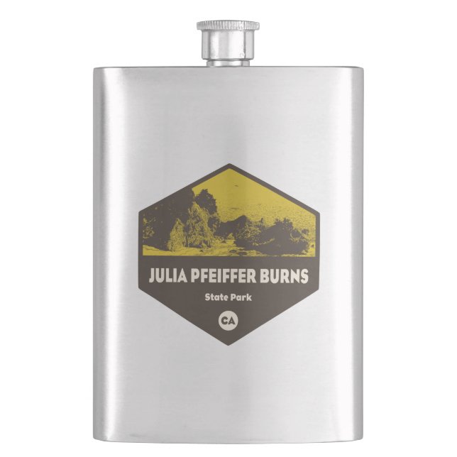 Julia Pfeiffer Burns Staat Park California Flachmann (Vorderseite)