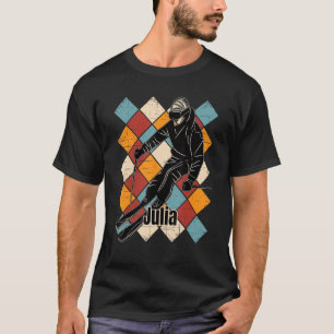 Julia Skipisten Vintager Skifahrername T-Shirt