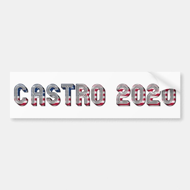 Julián Castro-Demokrat Präsidentschaftskandidat 20 Autoaufkleber (Vorne)