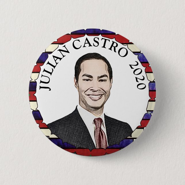 Julian Castro für die Unterstützung der Präsidents Button (Vorderseite)