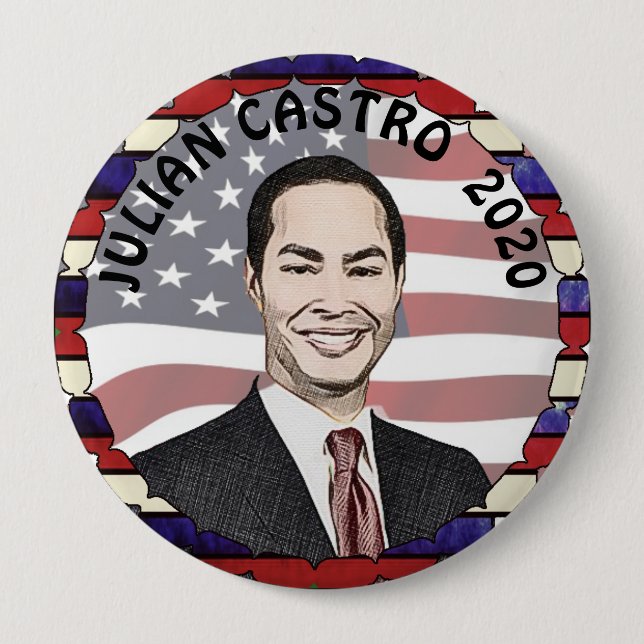 Julian Castro für die Unterstützung der Präsidents Button (Vorderseite)