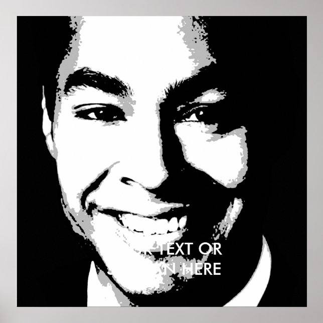 Julian Castro Ink Art Poster (Vorne)