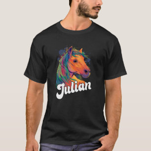 JULIAN Niedlicher Name mit schönem Pferd T-Shirt