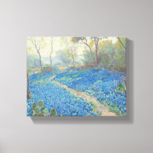 Julian Onderdonk - Eine Seite der Bluebonnets Leinwanddruck