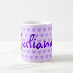 Juliana in Lila Kaffeetasse