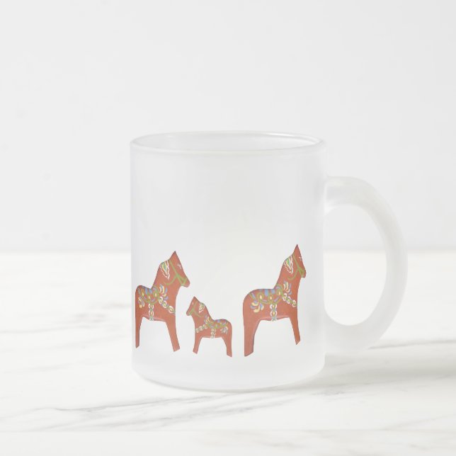 Julias Dala Horse Mattiert Glass Tasse (Rechts)