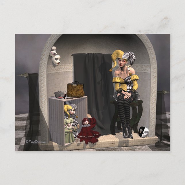 "Julia's Puppet Theater" - Carte postale (Devant)