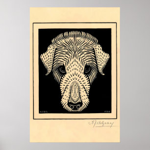 Julie de Graag 1917 Animal AFFICHE IMPRIMÉE Chien 