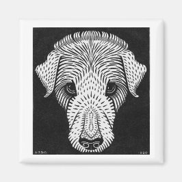 Julie de Graag Dog's Head Magnet
