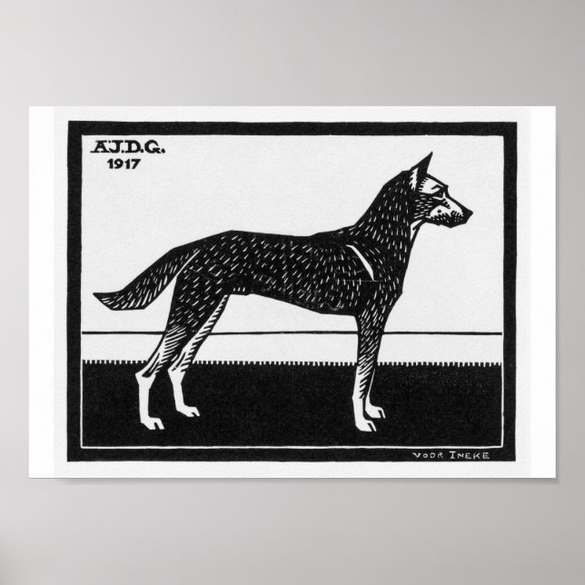 Julie de Graag Hund Poster (Vorne)
