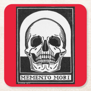 Julie de Graag Memento Mori (1916) Rechteckiger Pappuntersetzer