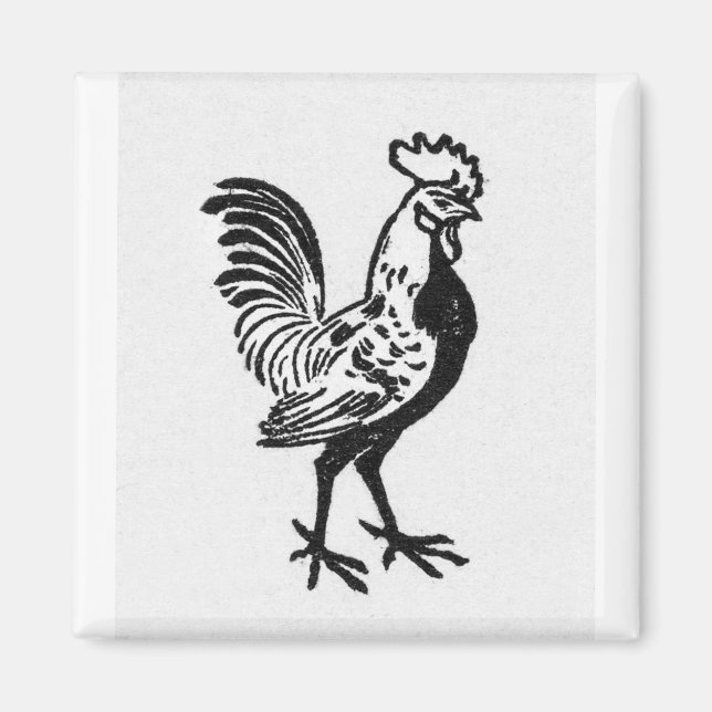 Julie de Graag Rooster Magnet (Vorne)