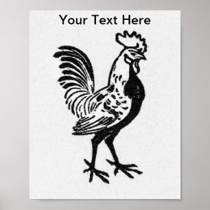 Julie de Graag Rooster Poster