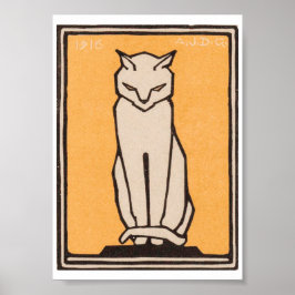 Julie de Graag Sitting Cat Poster