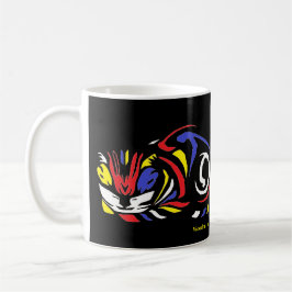 Julie de Graag Woodcut Cat Kaffeetasse