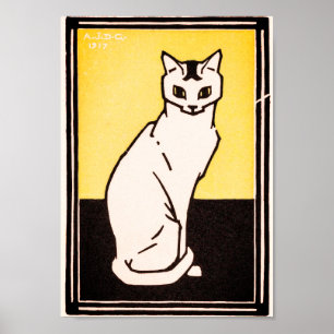 Julie de GraagSitzende Katze Poster