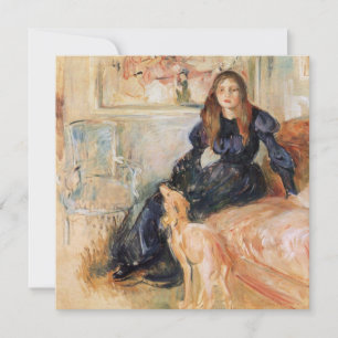 Julie Manet und ihr Greyhound (von Berthe Morisot) Karte