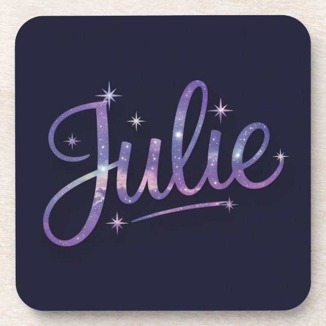 Julie Starry Glitzern Untersetzer Set (Vorderseite)